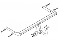 Фаркоп SK 13 для SKODA Karoq 2020-, Автос, нагрузка 2000/100 кг. С подрезкой бампера от магазина ФаркопРос